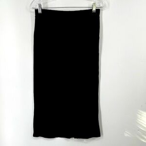 Garnet Hill Classic Black Pencil Skirt